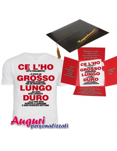 T-shirt laurea nel cappello-Ce l'ho...